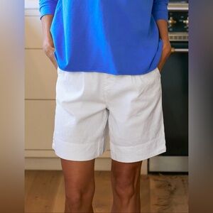 Frank & Eileen Waterford 7.5" Long Golf Shorts Linen Blend White 14
